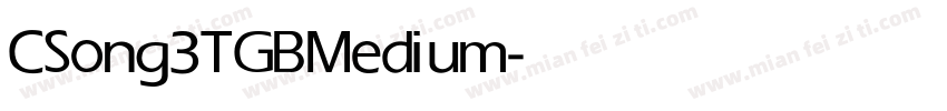 CSong3TGB Medium字体转换